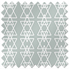 Geometric Stripe, Green - Twist&Fit Roller Blind